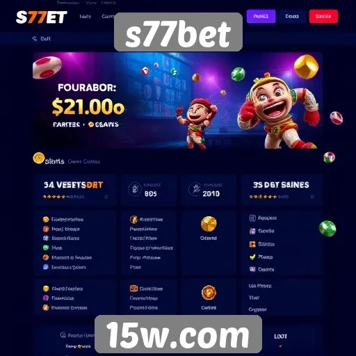 Novas funcionalidades do site s77bet em destaque